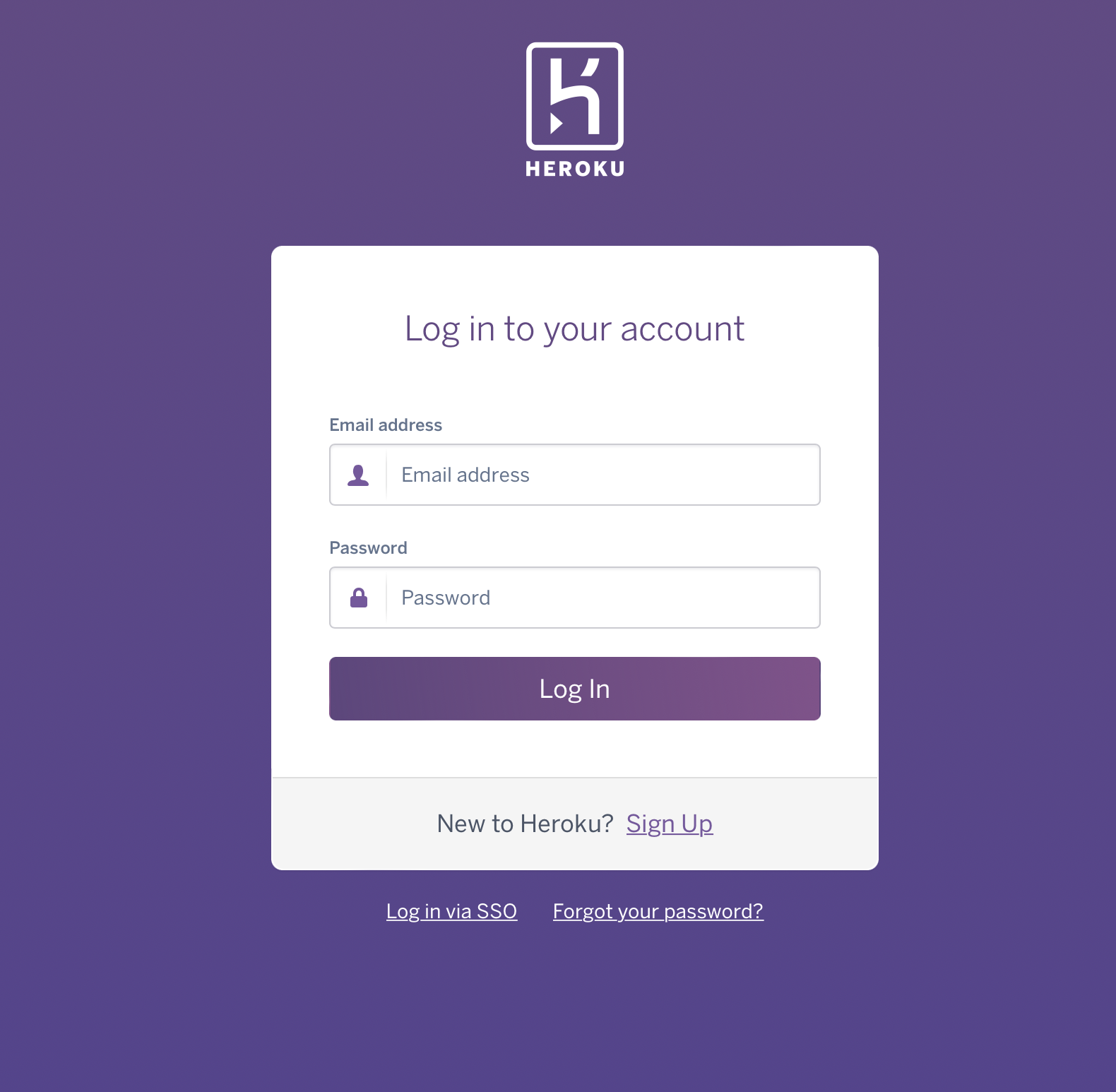 Heroku login