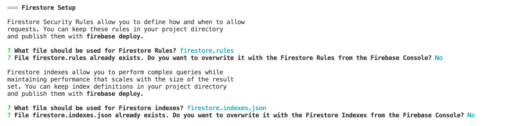 14 Configuración Firestore