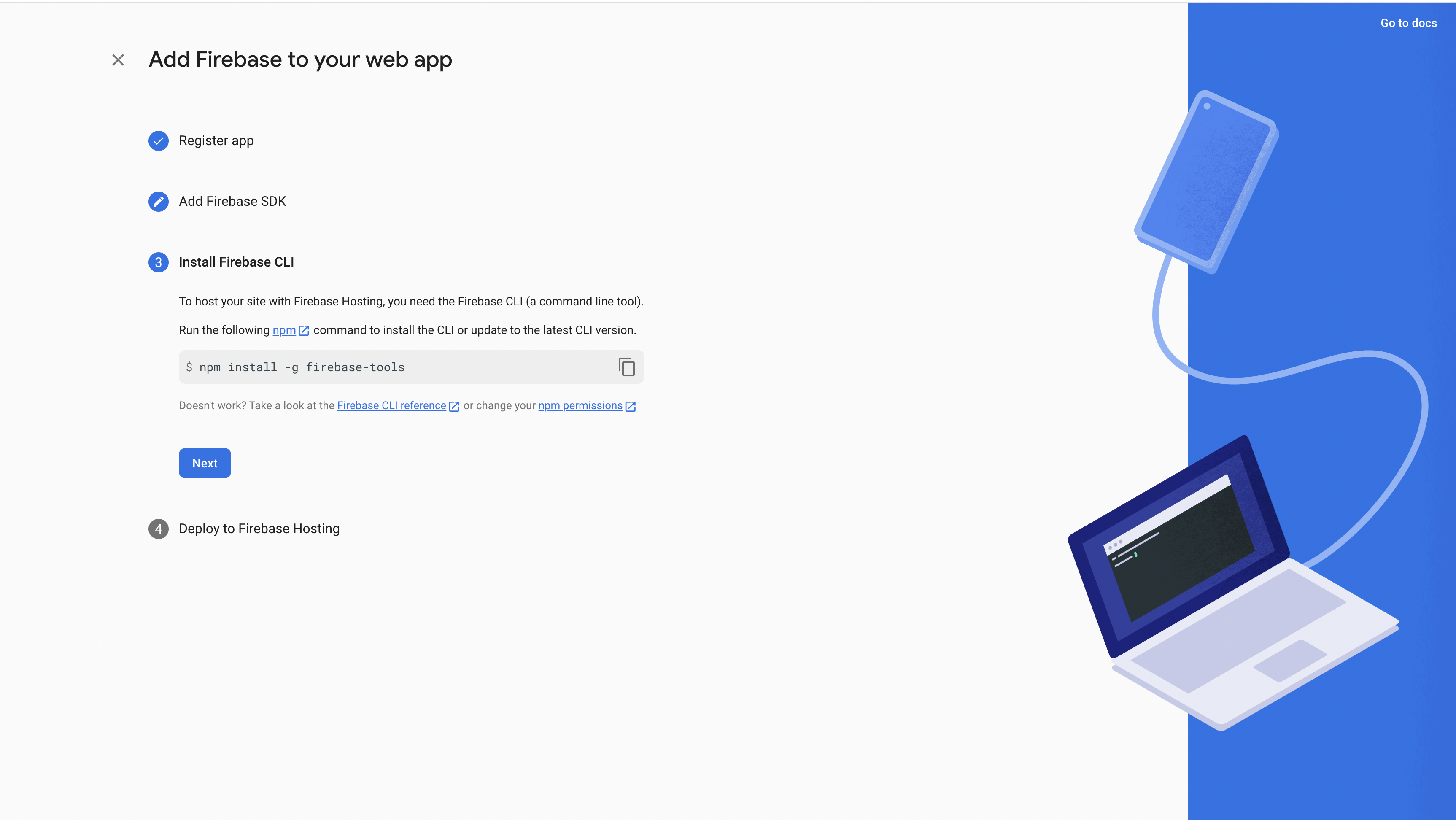 6 Instalar firebase tools
