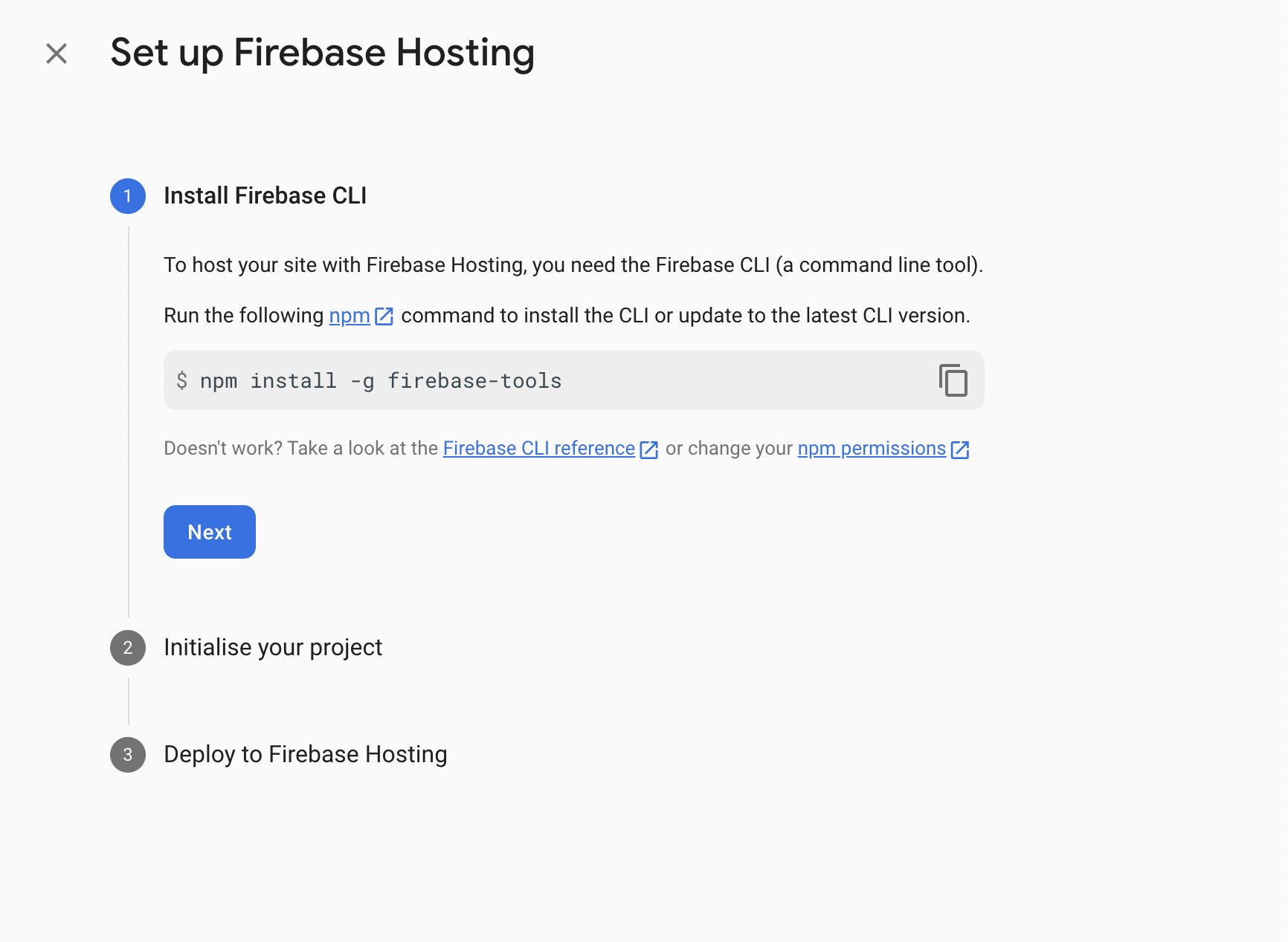 7 Instalación de Firestore